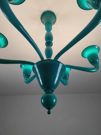  JL Light Style Nova marine green Murano glass chandelier