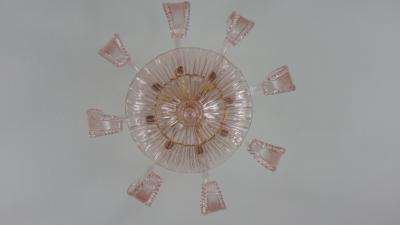  JL Light Style Pink rugiada Murano glass flush mount