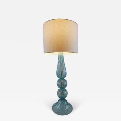  JL Light Style Queen Teal and gold Murano glass table lamp
