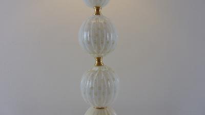  JL Light Style Queen with brass spacer Murano glass table lamp