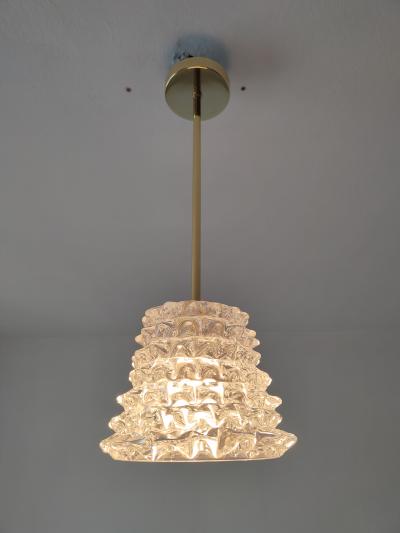  JL Light Style Rostrato clear Murano glass pendant