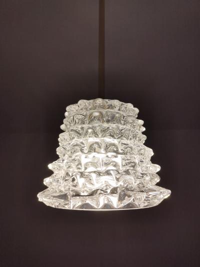  JL Light Style Rostrato clear Murano glass pendant