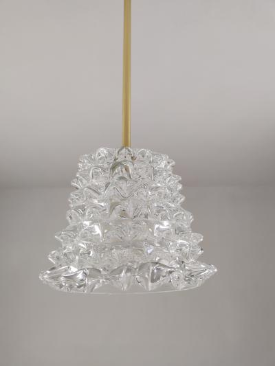  JL Light Style Rostrato clear Murano glass pendant