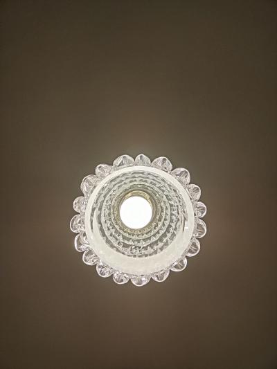  JL Light Style Rostrato clear Murano glass pendant