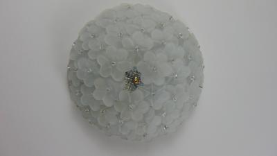  JL Light Style Satin flowers basket Murano glass flush mount