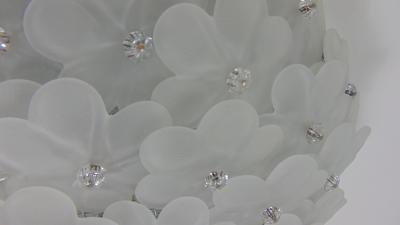  JL Light Style Satin flowers basket Murano glass flush mount