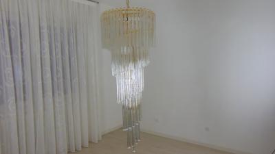  JL Light Style Spiral clear Murano glass triedri chandelier