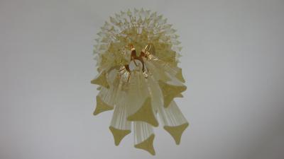  JL Light Style Spiral clear Murano glass triedri chandelier