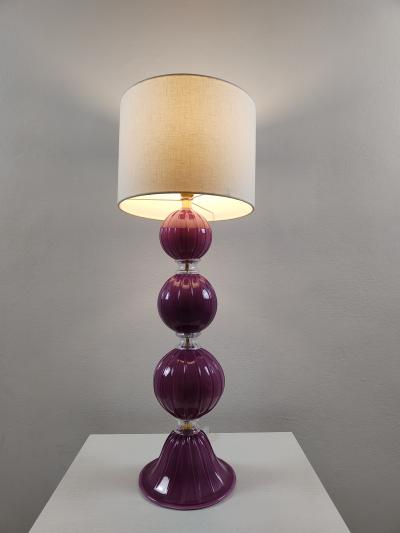  JL Light Style Three Spheres Amethyst Murano glass table lamp