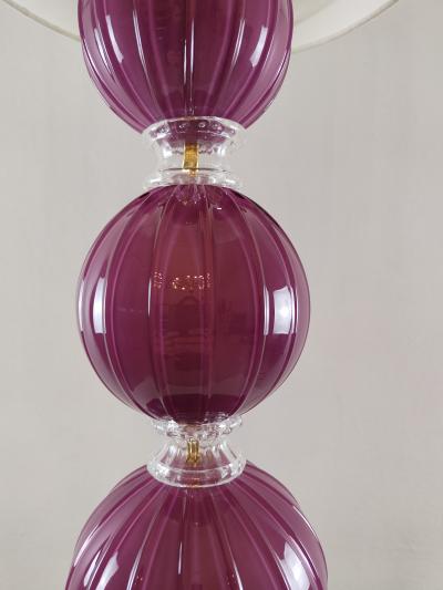  JL Light Style Three Spheres Amethyst Murano glass table lamp