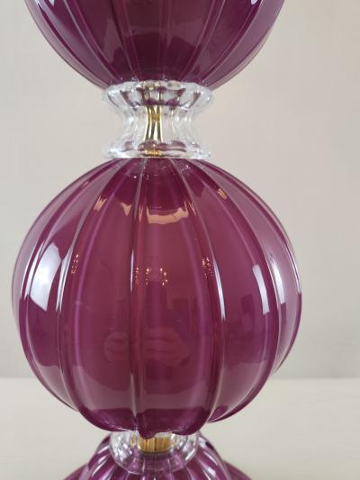  JL Light Style Three Spheres Amethyst Murano glass table lamp