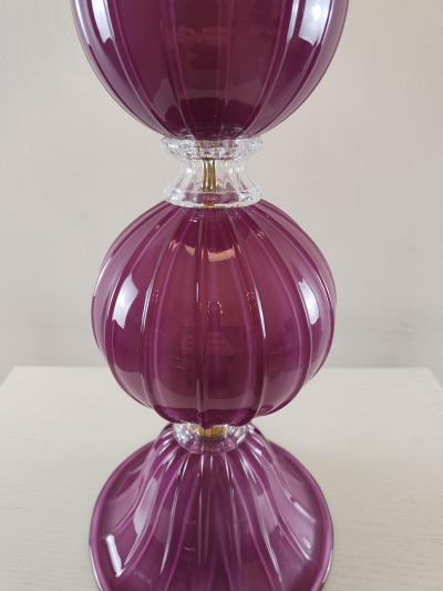  JL Light Style Three Spheres Amethyst Murano glass table lamp