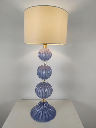  JL Light Style Three Spheres lavender Murano glass table lamp