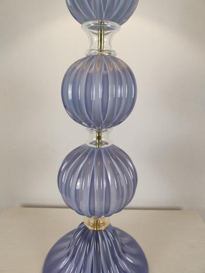 JL Light Style Three Spheres lavender Murano glass table lamp