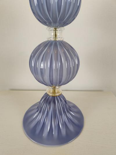  JL Light Style Three Spheres lavender Murano glass table lamp