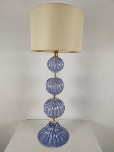  JL Light Style Three Spheres lavender Murano glass table lamp