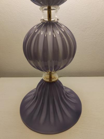  JL Light Style Three Spheres lavender Murano glass table lamp