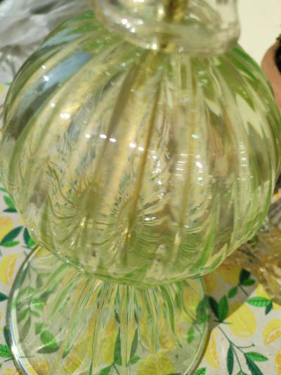  JL Light Style Three Spheres light green Murano glass table lamp