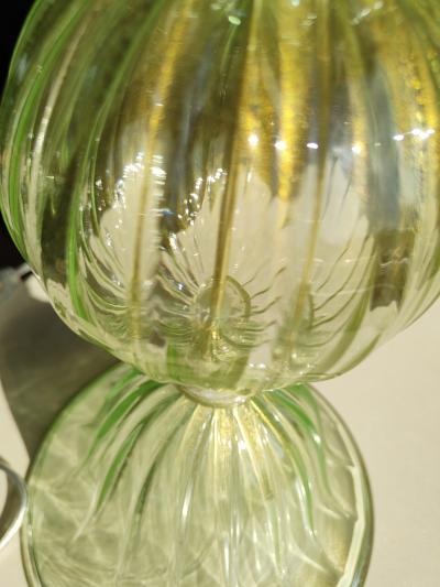  JL Light Style Three Spheres light green Murano glass table lamp