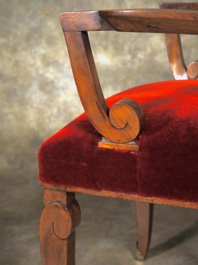  JULES EMILE LELEU Jules Leleu THREE PAIRS of armchairs