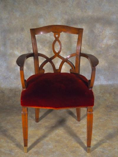  JULES EMILE LELEU Jules Leleu THREE PAIRS of armchairs