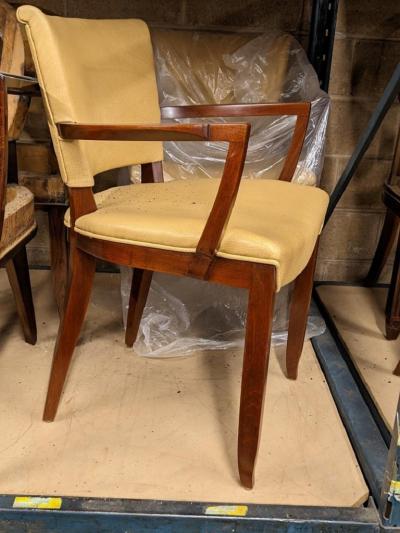  JULES EMILE LELEU Jules Leleu pair of armchairs