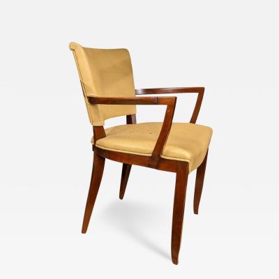  JULES EMILE LELEU Jules Leleu pair of armchairs