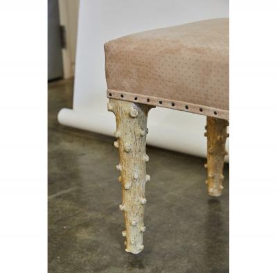  JW Custom Line JW Custom Line Carved Leg Bench with Special Finish