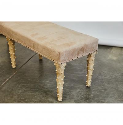  JW Custom Line JW Custom Line Carved Leg Bench with Special Finish