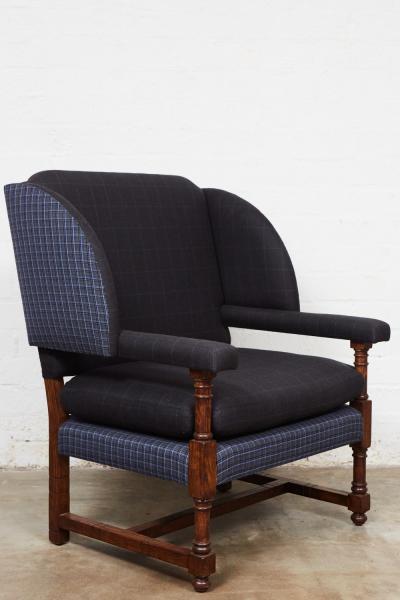  JW Custom Line JW Wing Back Upholstered Chair