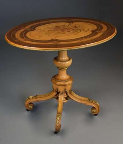  Jackson Graham Exhibition quality centre table in the manner of Jackson Graham