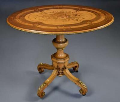  Jackson Graham Exhibition quality centre table in the manner of Jackson Graham