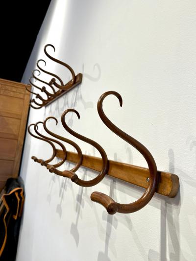  Jacob Josef Kohn Jacob Josef Kohn Bent Wood Coat Hangers Vienna Austria 1890s Two Available