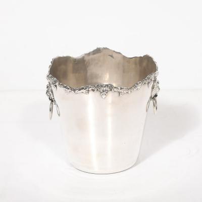  James Deakin Sons Neoclassical Sterling Silver Bacchus Ice Bucket signed James Deakin Sons