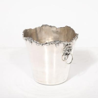  James Deakin Sons Neoclassical Sterling Silver Bacchus Ice Bucket signed James Deakin Sons