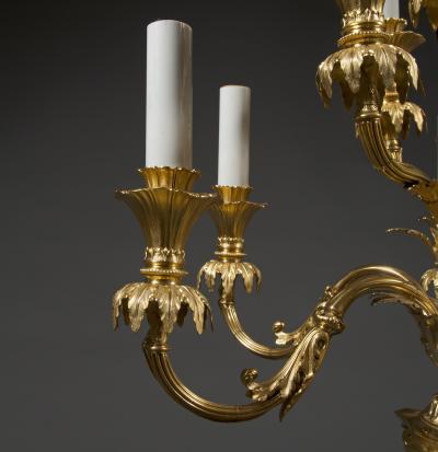  James Dixon Sons Gilded and silvered nickel silver 10light candelabra made by James Dixon Sons