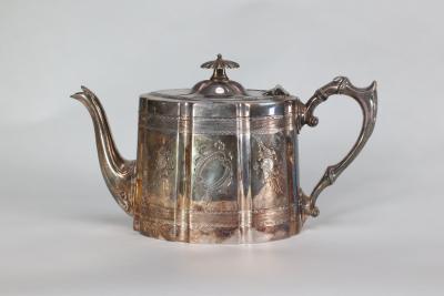  James Dixon Sons James Dixon Sons An Aesthetic Movement Electroplated Britannia Metal Tea Set