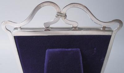  James Samuel Bell Louis Willmott Antique English Edwardian Classical Sterling Silver Picture Frame 1902