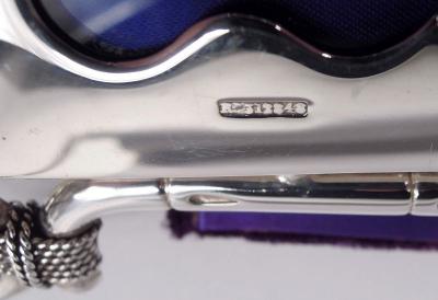  James Samuel Bell Louis Willmott Antique English Edwardian Classical Sterling Silver Picture Frame 1902