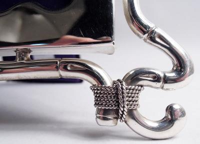  James Samuel Bell Louis Willmott Antique English Edwardian Classical Sterling Silver Picture Frame 1902