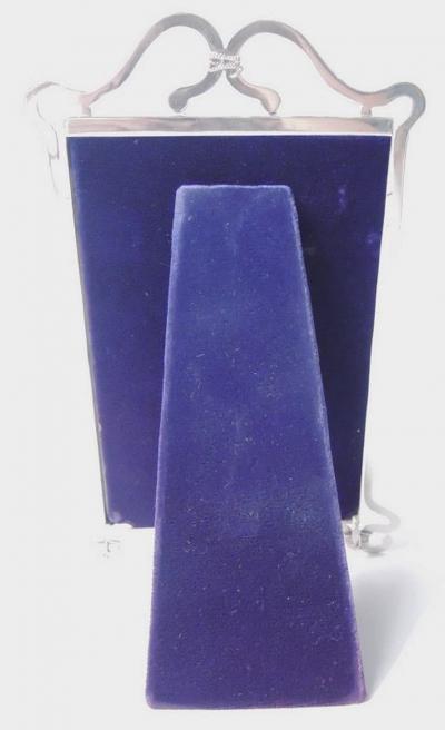  James Samuel Bell Louis Willmott Antique English Edwardian Classical Sterling Silver Picture Frame 1902