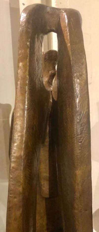  Jan Joel Martel Jan Joel Martel Art Deco Cubist Bronze Musician Angel Monumental 2 of 8