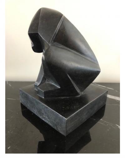  Jan Joel Martel Jan Joel Martel Cubist Art Deco Monkey Baboon Wood Rare 1930