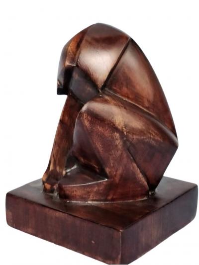  Jan Joel Martel Jan Joel Martel Cubist Art Deco Monkey Baboon Wood Rare 1930