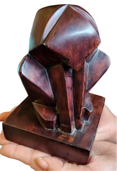  Jan Joel Martel Jan Joel Martel Cubist Art Deco Monkey Baboon Wood Rare 1930