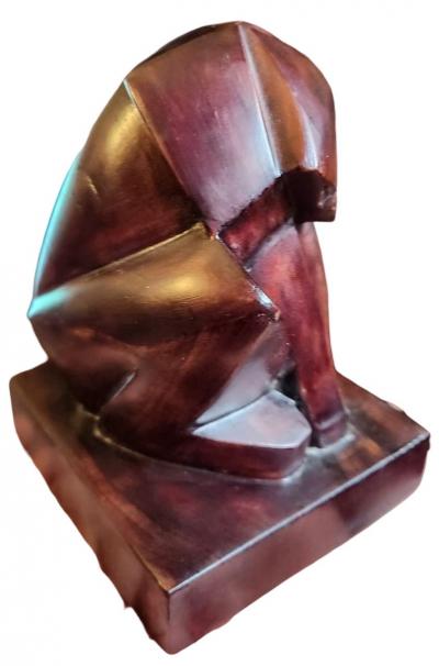  Jan Joel Martel Jan Joel Martel Cubist Art Deco Monkey Baboon Wood Rare 1930