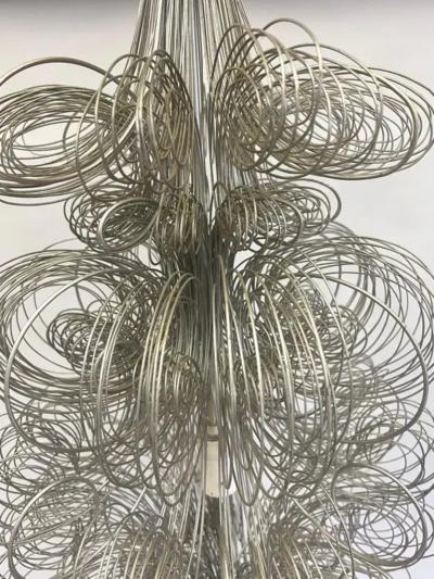  Jannis Kounellis Italian Mid Century Arte Povera Artist Wire Sculpture Chandeliers Kounellis 