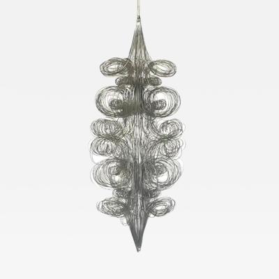  Jannis Kounellis Italian Mid Century Arte Povera Artist Wire Sculpture Chandeliers Kounellis 