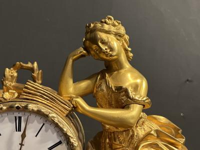  Japy Freres 19TH CENTURY BEAUTIFUL GILT BRONZE FRENCH CLOCK