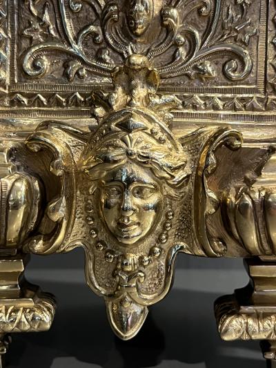 Japy Freres ELABORATE 19TH CENTURY FRENCH BRASS CLOCK